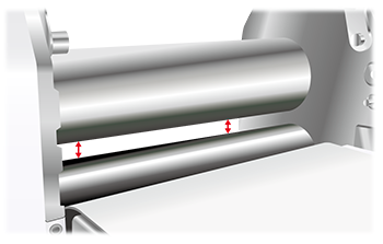 롤러의 간격